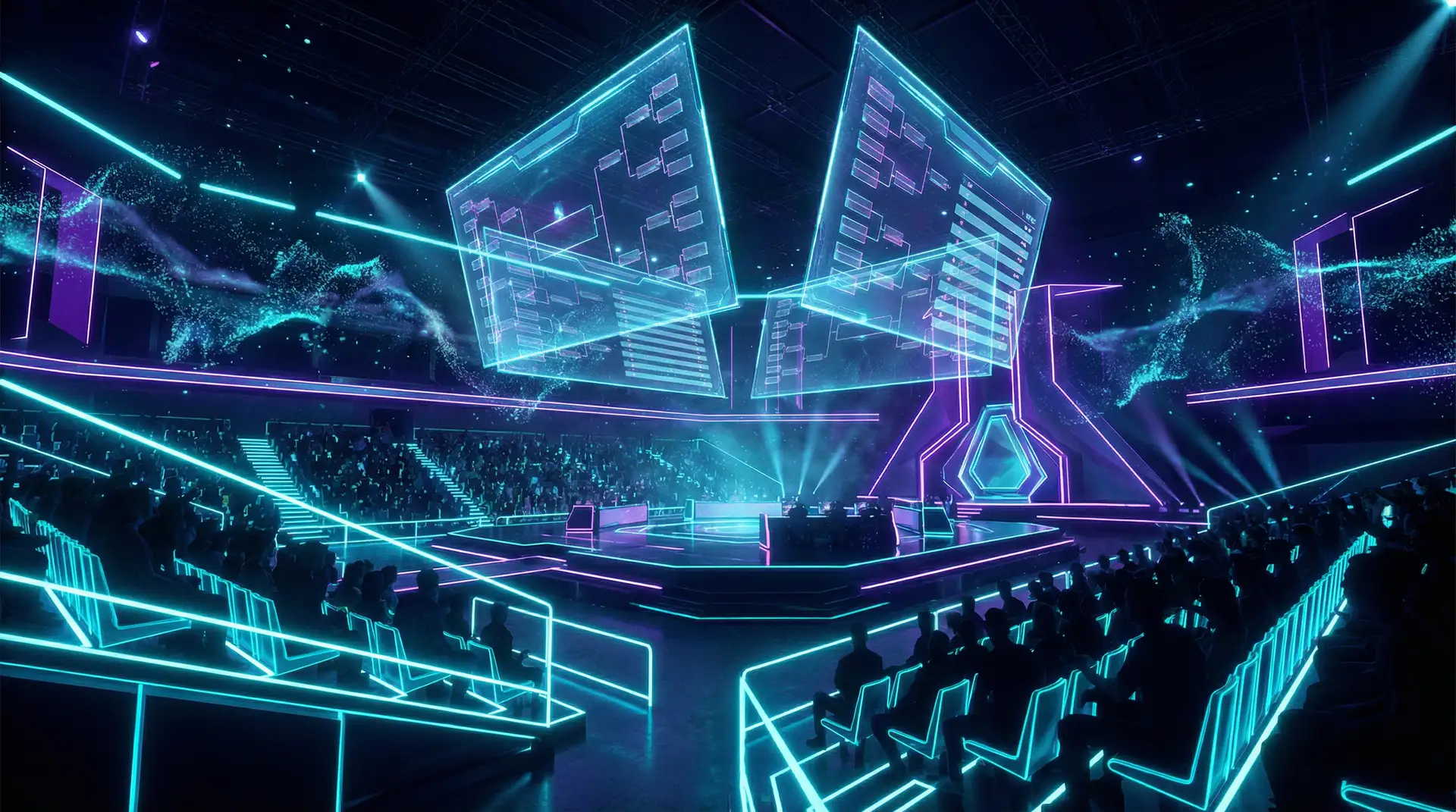 每日大赛 电竞赛博竞技场全景